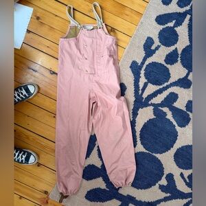 Fairechild rain bibs Pink Overalls with Button Details New 8-10y